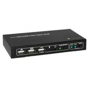 Techly 2-Portowy  Kvm Hdmi/Usb 2X1 z audio 028696 8054529028696