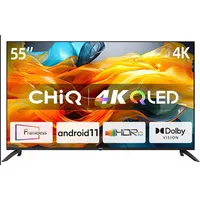 Telewizor Chiq U55Qg7L Tv 55, Ultra Hd 4K, Qled, Smart, Android 11, Hdr10, 3X Hdmi, 2X Usb  8592344204654