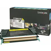 Toner Lexmark C736H1Yg Yellow Oryginał  0C736H1Yg 0734646047661