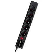 Tracer Powergear 5M Black power strip  Tralis47138 5907512869833 Altraze00047138