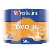 Verbatim Dvd-R 16X 4.7Gb 50P Sp Matt Silver Wrap 43788  023942437888 Ecvrbdmro000003