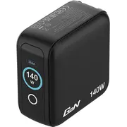Verbatim, Mini adowarka Gan z wywietlaczem 3 x Usb-C / 1 Usb-A, , 140 W,  wtyczki Eu, Uk, Usa 30240/15815945 023942302407