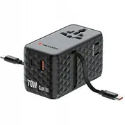 Verbatim Travel  Eu/Uk/Us Gan 1Xusb-C/1Xusb-A/2Xusb-C Pd 70W black 30186 0023942301868