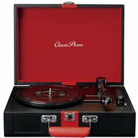 Classic phono Tt-110Bkrd - turntable with Bluetooth reception and built in speakers black red  Tt110Bkrd 8711902044888 85193000