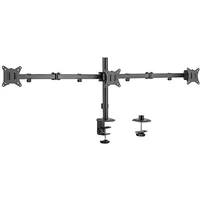 Gembird Ma-D3-01 Adjustable desk 3-Display mounting arm Rotate, tilt, swivel, 17-27, up to 7 kg  8716309126267 Tvagemuch0030