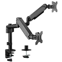 Gembird Ma-Da2P-01 Adjustable desk 2-Display mounting arm, 17-32, up to 9 kg  8716309126144 Tvagemuch0032