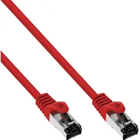 Inline Patch Cable S/Ftp Pimf Cat.8.1 halogen free 2000Mhz red 1M  78801R 4043718287420