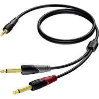 Kabel Procab Jack 3.5Mm - 6.3Mm x2 3M  Cla713/3 5414795018518