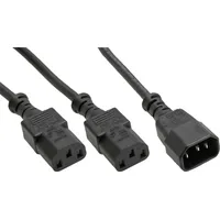 Kabel  Inline Power koniczF 1X Iec-C14 do 2X Iec-C13 5M 16657L 4043718265770