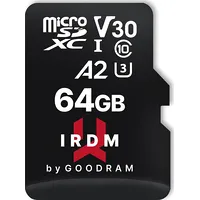 Karta Goodram Irdm M2Aa Microsdxc 64 Gb Class 10 Uhs-I/U3 A2 V30 Ir-M2Aa-0640R12  5908267961339