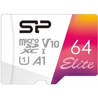 Karta Silicon Power Elite Microsdxc 64 Gb Class 10 Uhs-I/U1 A1 V10 Sp064Gbstxbv1V20Sp  4713436128625