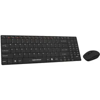 Esperanza Ek122K keyboard Rf Wireless Qwerty Black  5901299902004 Perespklm0007