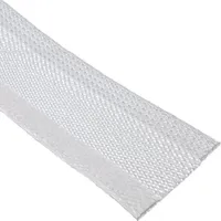 Organizer Inline Cable wrap, fabric hose with hook and loop fastener, 1M x 25Mm diameter, white  59993C 4043718309344