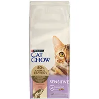 Purina Cat Chow Adult Sensitive Salmon - dry food for cats- 15Kg  Dlzpuikdk0013 7613035394902