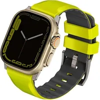Uniq Pasek Linus Apple Watch 4/5/6/7/Se/8/Ultra 44/45/49Mm Airosoft Silicone /Lime green  Uniq896 8886463684399