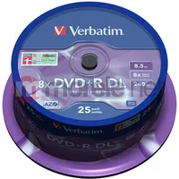 Verbatim DvdR Dl 8.5 Gb 8X 25  V43757 0023942437574