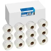 12X GG Etiketten 36Mm x 89Mm sw Komp. m. Dymo 99012/ s0722400  Rl-D-99012T-Bk/Wt-36Mm89Mm-12 6941881284933 161326