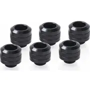 Alphacool Eiszapfen Pro 13Mm Hardtube Fitting G1 / 4 - Deep Black Sixpack, connection  17475 4250197174756