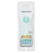 Brabantia atkritumu tvertņu maisiņi Bio, 6 l, S 10Gb 419683  871010755419683