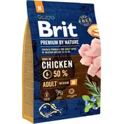 Brit Premium By Nature Adult M Medium 3Kg  Vat011734 8595602526352