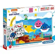Clementoni Puzzle 60 Happycolor Double Face Baby Shark  405571 8005125260935