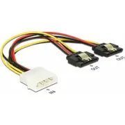 Delock Molex - Sata x2, 0.2M, Wielo 85237  4043619852376