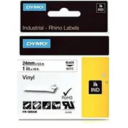 Dymo Rhino Band Vinyl black/white 24Mmx5,5M  1805430
