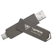 External Portable Ssd Patriot Viper Pvp30 Duo Compact 1Tb 1000Mb/S Usb AC 3.2 Gen2 Pvp301Tb28Udg  4711378420043 Diapatssd0077