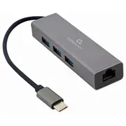 Hub Usb Gembird 1X Rj-45  3X Usb-A 3.0 A-Cmu3-Lan-01 8716309120494