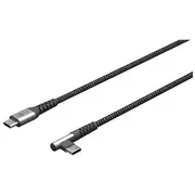 Goobay  64659 Usb-C to Textile Cable with Metal Plugs, 1 m 4040849646591