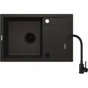 granitowy z baterią 1-Komorowy ociekaczem  Zrcpg113 5907650884361