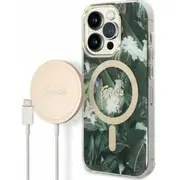 Guess  etui bezprzewodowa Gubpp14Xhjeacsa Apple iPhone 14 Pro Max /Hard case Jungle Magsafe Gue2315 3666339103286