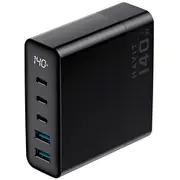 Havit Ucle004 Eu - Gan five-port travel charger 140 W, black  6939119068417 Ladhavsic0006