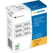 Herma Etykiety samoprzylepne 3X / 10 x 22Mm  4800 4008705048002