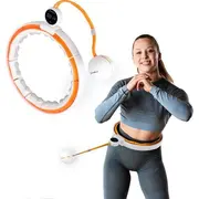 Hms Hhm21 Hula Hop White/Orange Z Magnesami, Wypustkami Tpe I Obciążnikiem  Licznik 17-44-597 5907695558432