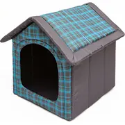 Hobbydog Buda w niebieską kratę - R1  Budnkr16 5902052047062