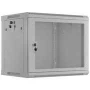 Lanberg Wall-Mount rack cabinet 19 inches 9U 600X450, perforated door Fpack grey  Wf01-6409-23S 5901969441321 Nulagr9U0000030
