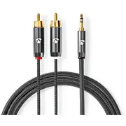 Kabel Nedis Aux 3.5Mm - 2X Rca 5M 5412810318674 Catb22200Gy50 