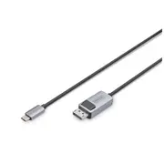 Kabel Usb Digitus Usb-C - Displayport 1 m  Db-300334-010-S 4016032484264
