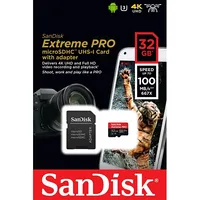 Karta Sandisk Extreme Pro Microsdhc 32 Gb Class 10 Uhs-I/U3 A1 V30 Sdsqxcg-032G-Gn6Ma  0619659155414