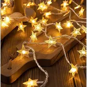 Lampki choinkowe Aigostar  Led snowflake/star - 6M/40 lampek ciepłe /Warm white zasilane bat. 3Xaa Ehd-Ls05 5906849663053