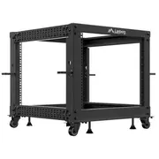 Lanberg Open rack 19 inches 9U 600X600-1100 adjustable black  Or01-6109-B 5901969446937 Nulagr9U0000029