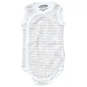 Lodger Romper Sprinkle kokvilnas bodijs bez piedurknēm, Ivory, 62 cm Rf 06962  8719033383982
