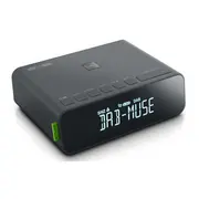 Radiobudzik Muse Dab/Fm Rds Radio M-175 Dbi Alarm function, Aux in, Black  M-175Dbi 3700460207205