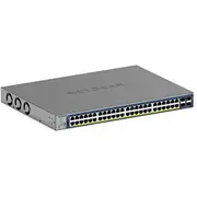 Netgear Smart Gs752Txup - V3 Switch L3 Lite 48 x 10/100/1000 Poe  4 10 Gigabit Sfp Desktop, an Rack montierbar Gs752Txup-300Eus 606449173475