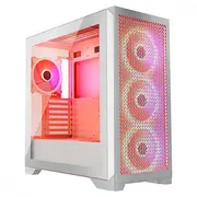 Modecom White Computer Case Expanse T Argb  At-Expanse-Tg-20-000000-0002 5903560981329 Komcpod0Tg20002