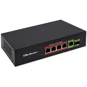 Qoltec Ethernet Poe Switch 4X Rj45 1X Rj45Upli  52296 5901878522968 Nuqolsw04052296