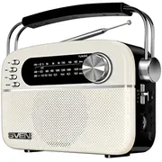 Sven Speaker  Srp-505, white 3W, Bluetooth, Fm/Am/Sw, Usb, microSD, Aux, battery Sv-020439 6438162020439