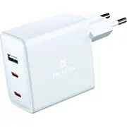 Swissten Gan 2X Usb C  70 W Power Delivery 22054100 8595217476639