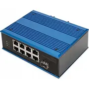 Switch Digitus Ind. 8-Port 10/100 Poe Unmanaged blau  Dn-651133 4016032485469